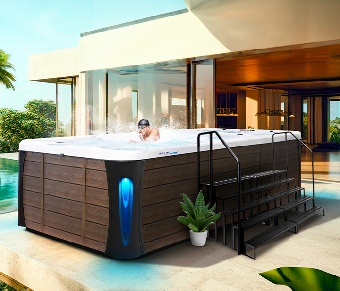 Calspas hot tub being used in a family setting - Gulfport